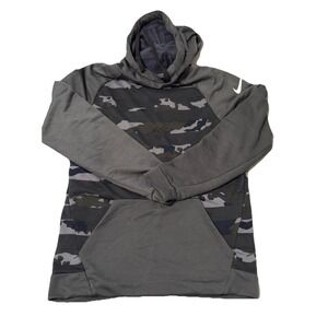 Nike Hoodie Mens‎ Medium Gray Camo Full Zip Sweatshirt